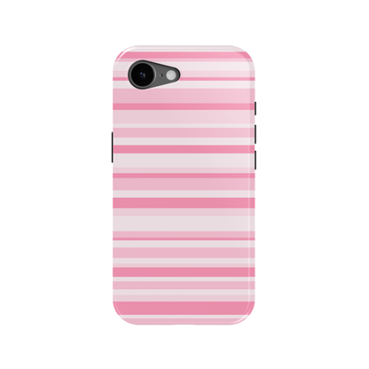 Pink Candy Stripes iPhone Case