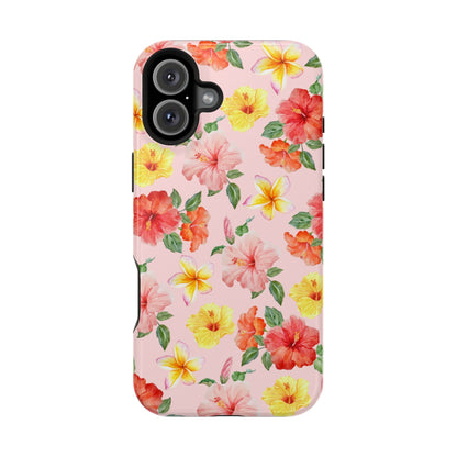 Pink Hibiscus Bloom iPhone Case