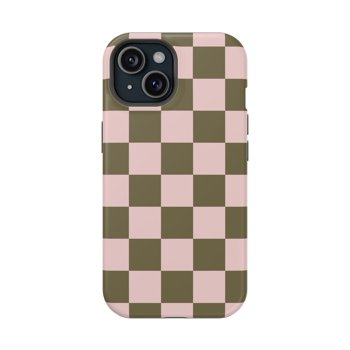 Pink Pistachio Checkered iPhone Case