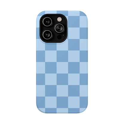 Blue Candy Checkered iPhone Case
