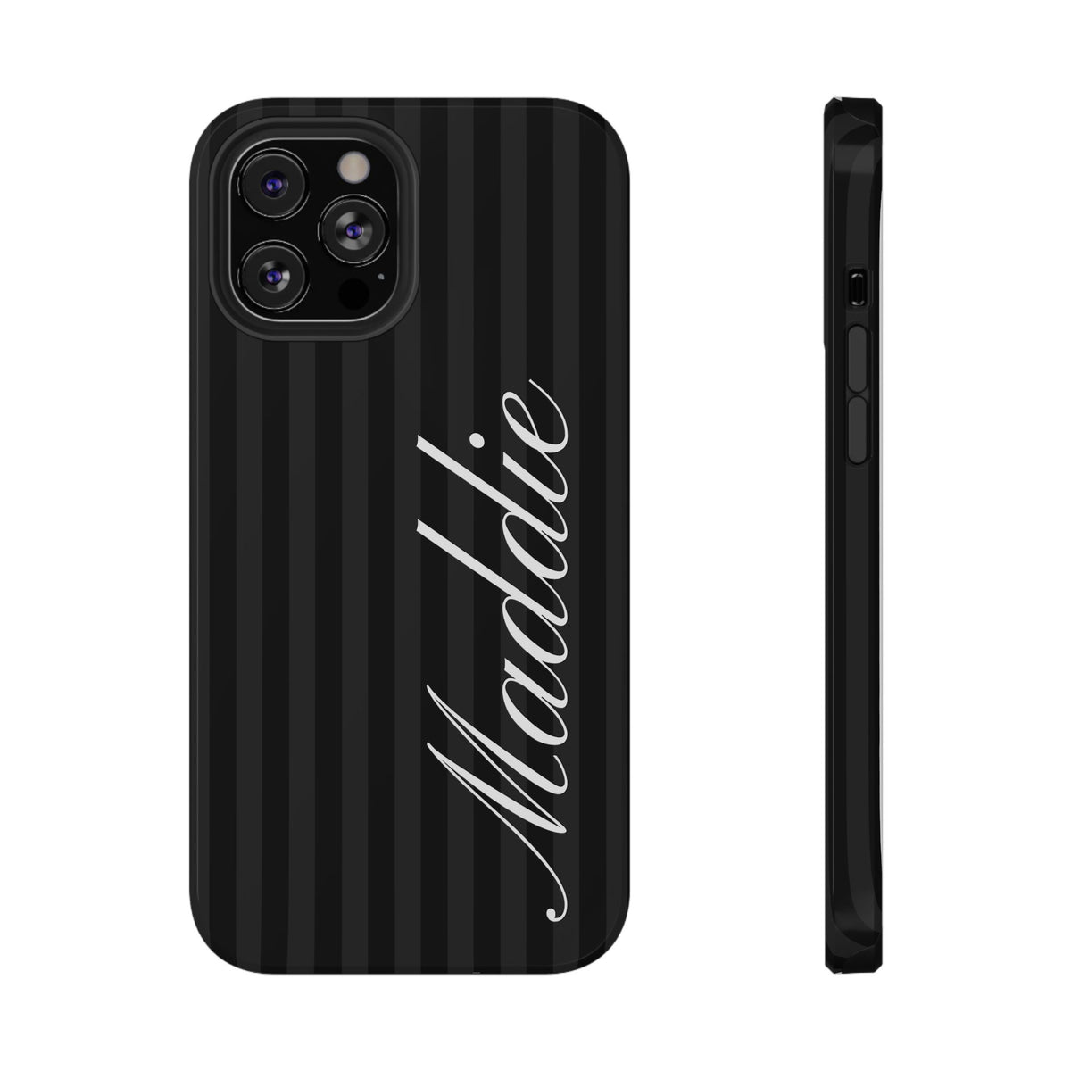 Custom Black Stripes iPhone Case