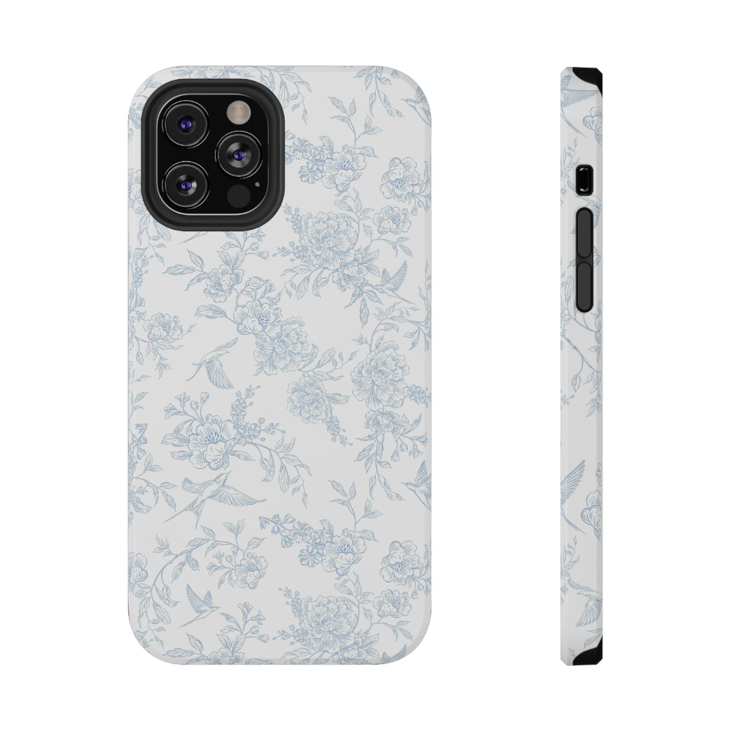 French Blue Toile iPhone Case
