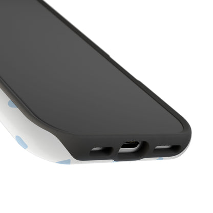 Blue Little Hearts iPhone Case