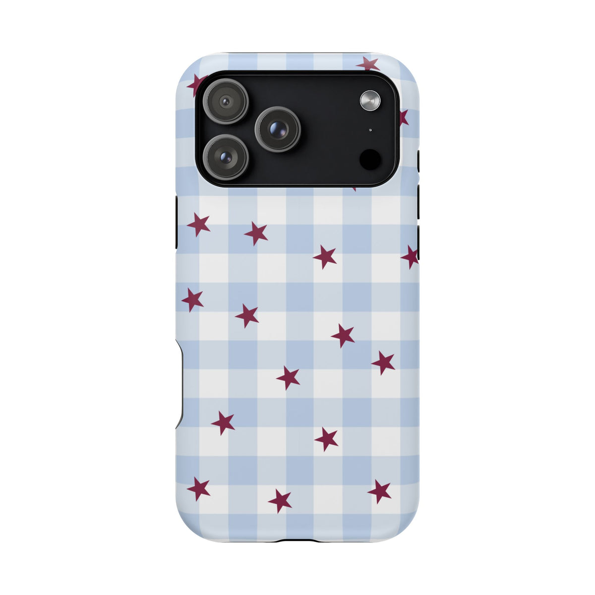 Mulberry Gingham iPhone Case