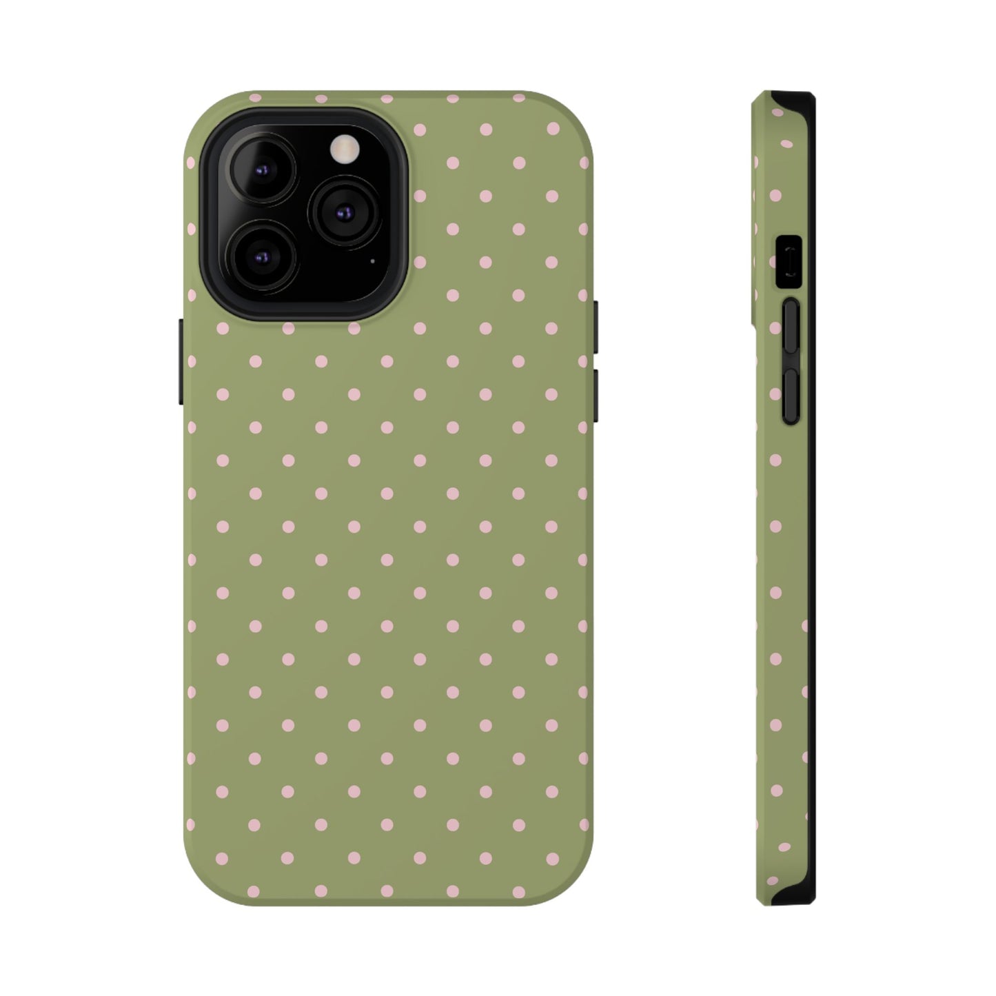 Pink Matcha Mini Dots iPhone Case