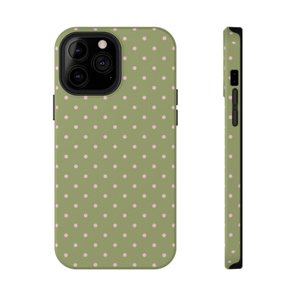 Pink Matcha Mini Dots iPhone Case
