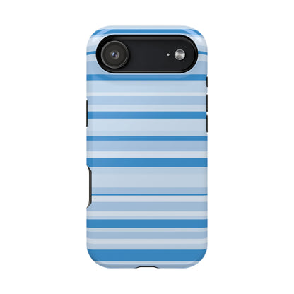 Blue Candy Stripes iPhone Case