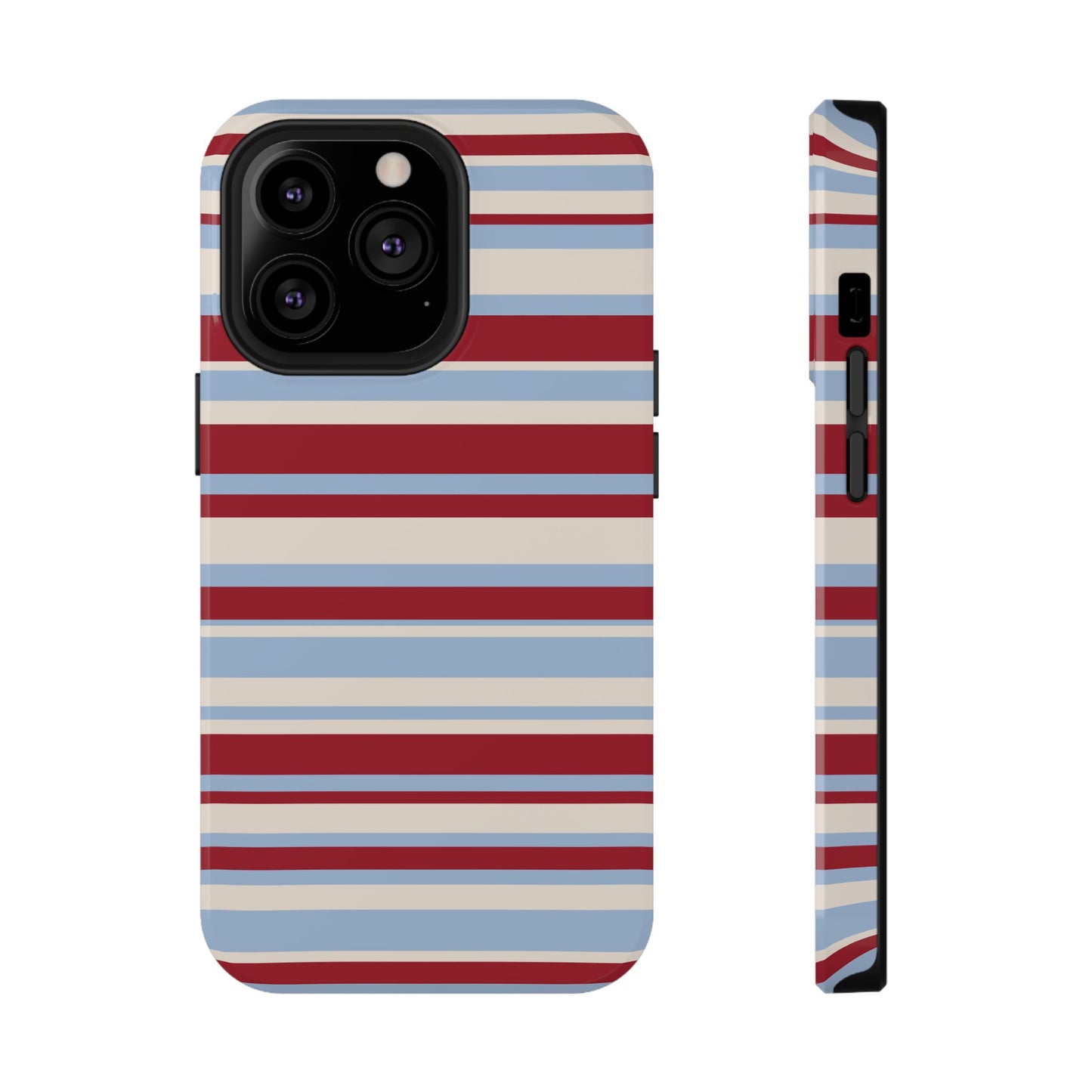 Cherry Soda Stripes iPhone Case