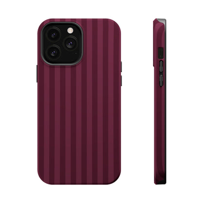 Plum Stripes iPhone Case