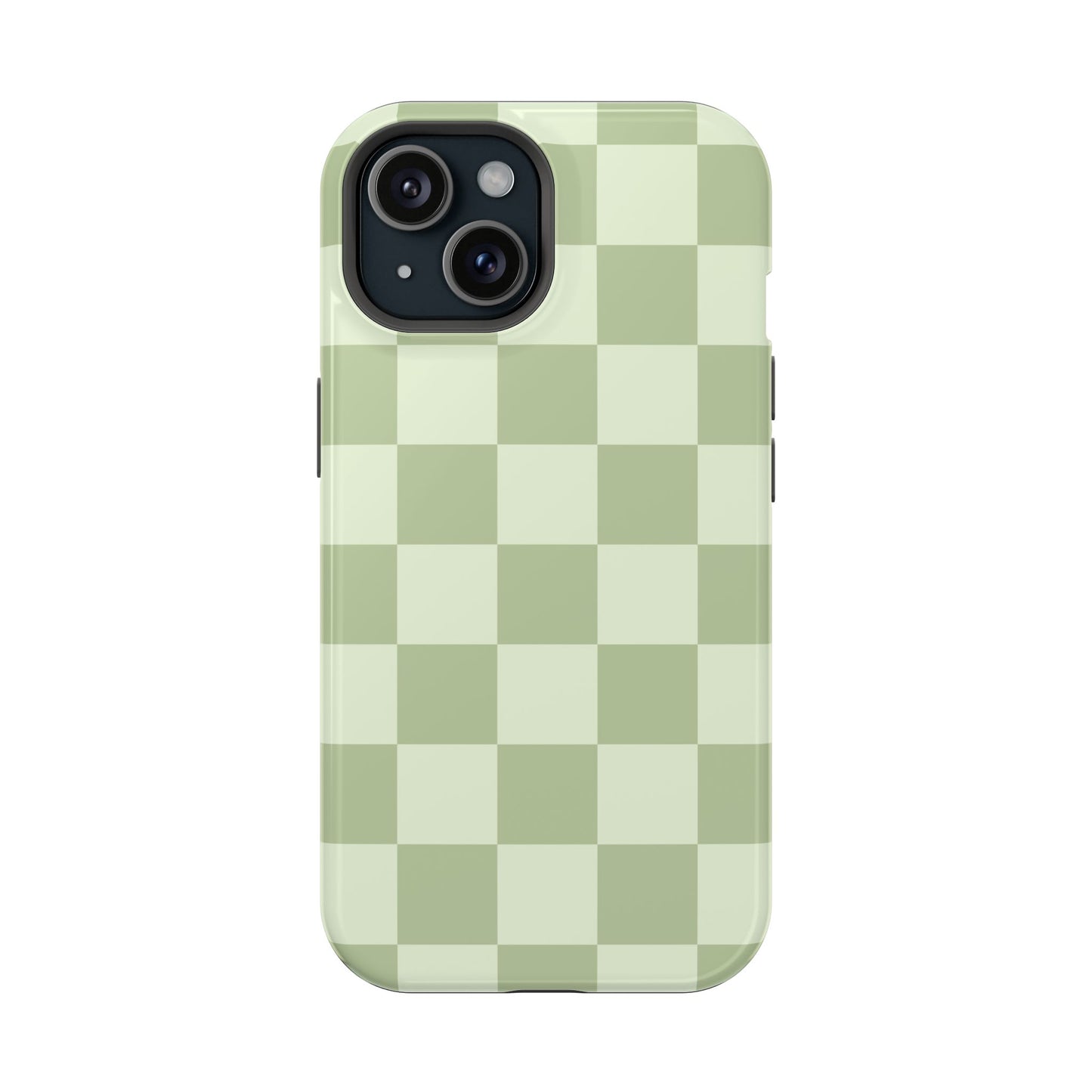 Green & Light Green Checkered iPhone Case