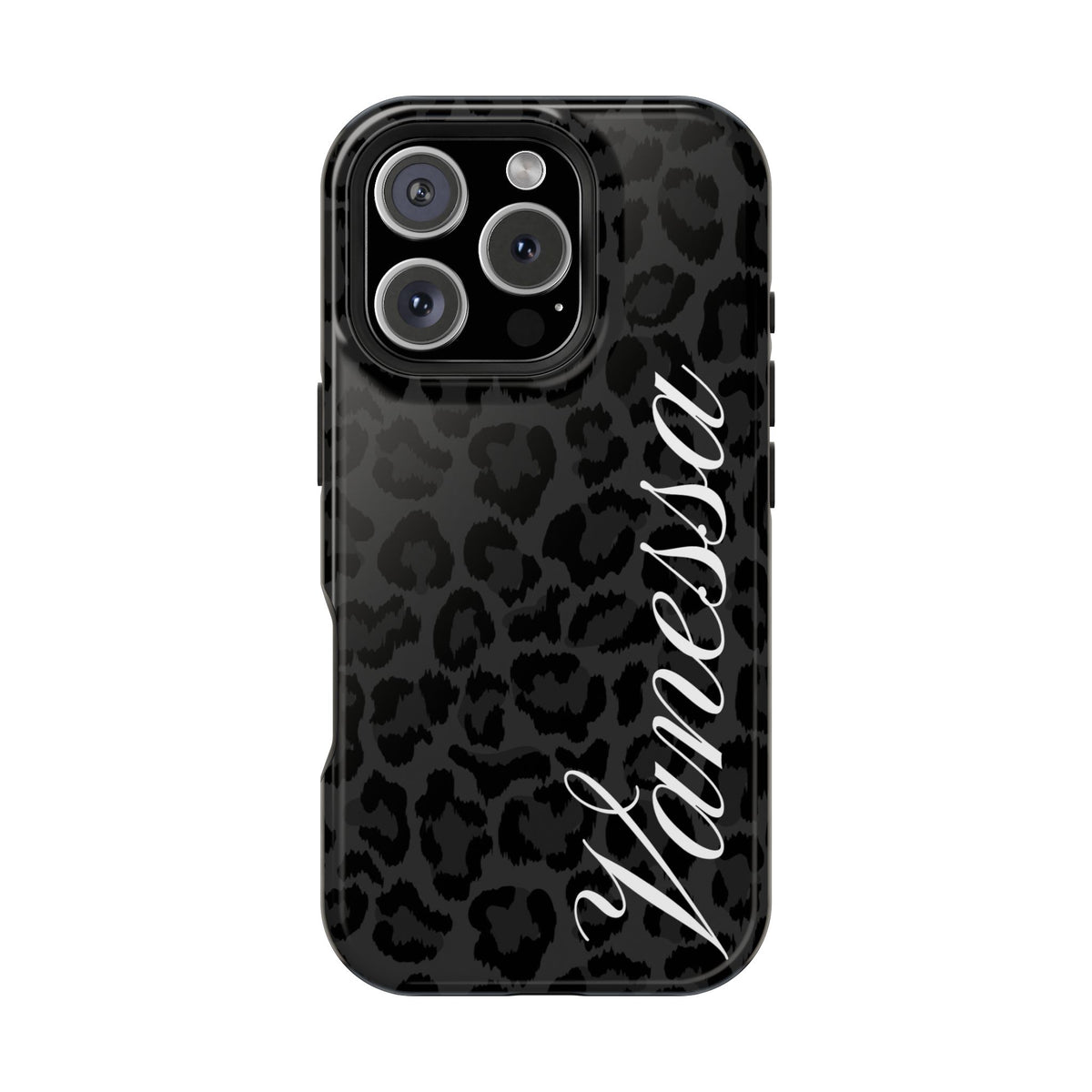 Custom Black Leopard iPhone Case