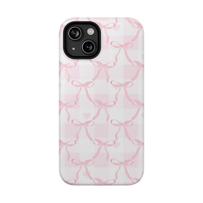 Pink Ribbon Bows iPhone Case