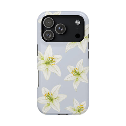 Blue Tiger Lily iPhone Case