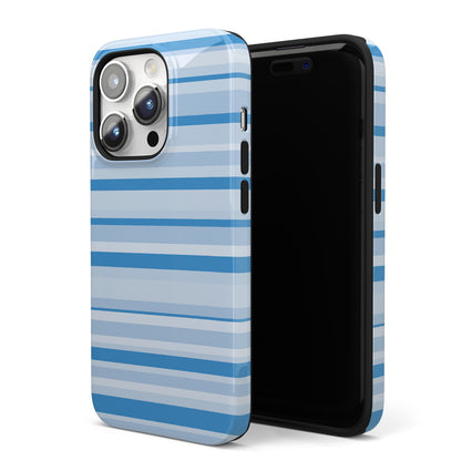 Blue Candy Stripes iPhone Case