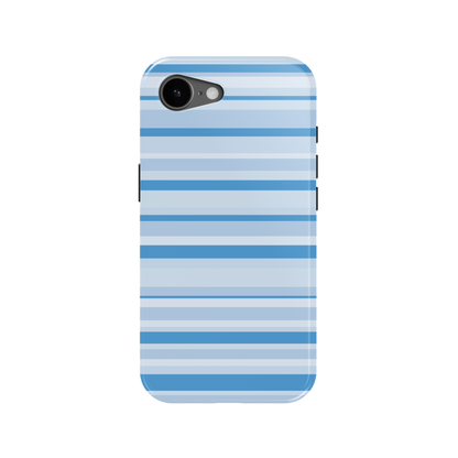 Blue Candy Stripes iPhone Case