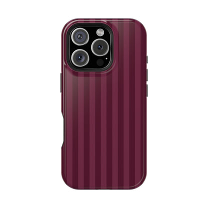 Plum Stripes iPhone Case