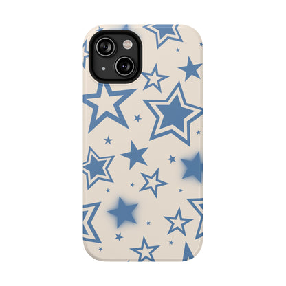 Beige & Blue Stardust iPhone Case