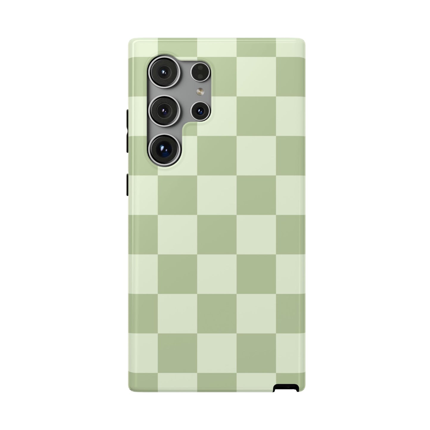 Green & Light Green Checkered Samsung Case