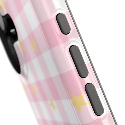 Pink Lemonade Gingham iPhone Case
