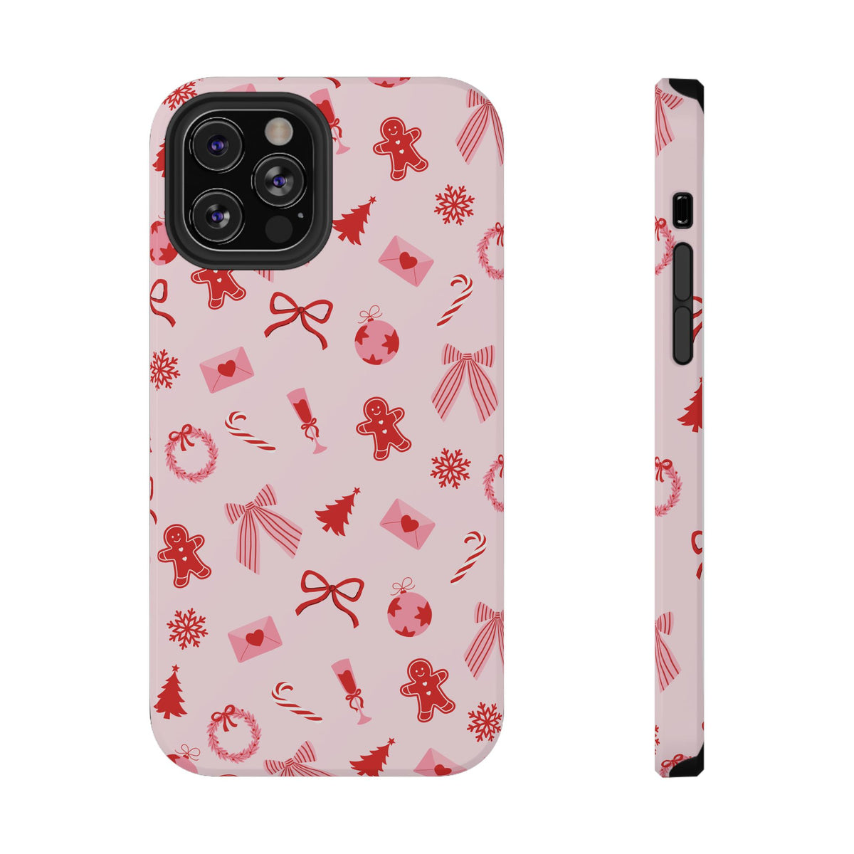 Pink & Red Holiday iPhone Case