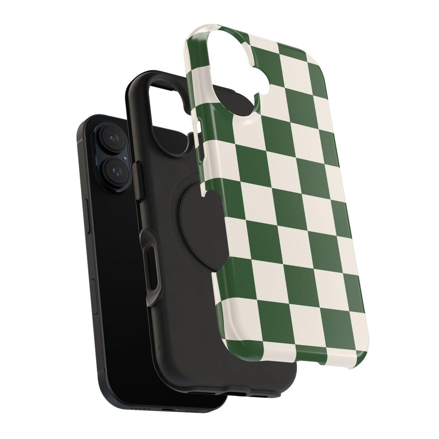 Green Checkered iPhone Case