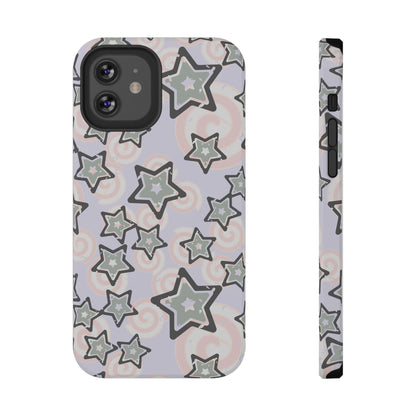 Y2K Gray Star iPhone Case