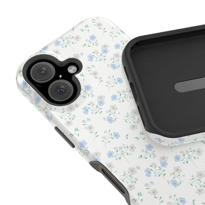 Blue Floral Ditsy iPhone Case