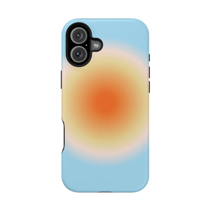 Orange & Blue Aura iPhone Case
