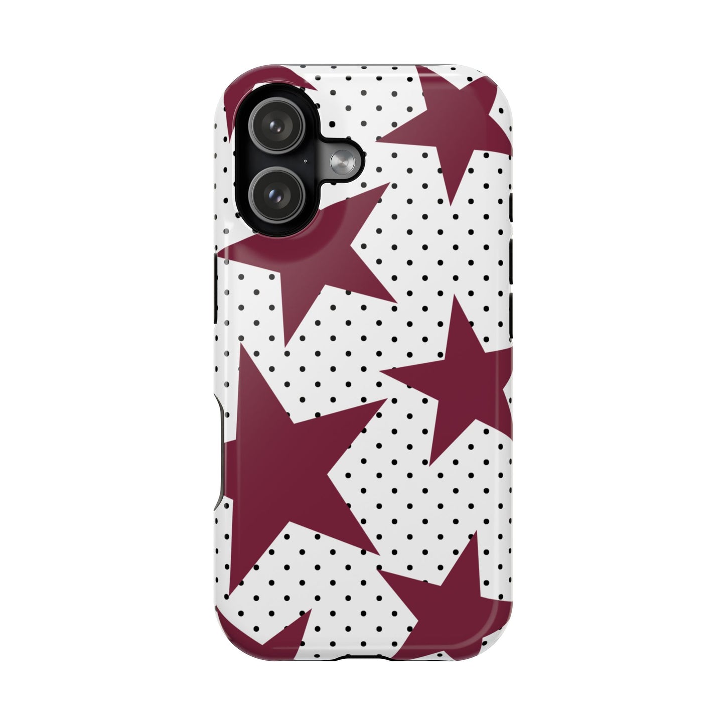 Burgundy Star iPhone Case