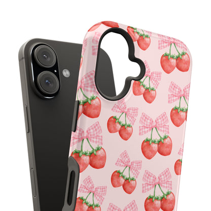 Strawberry Bows iPhone Case