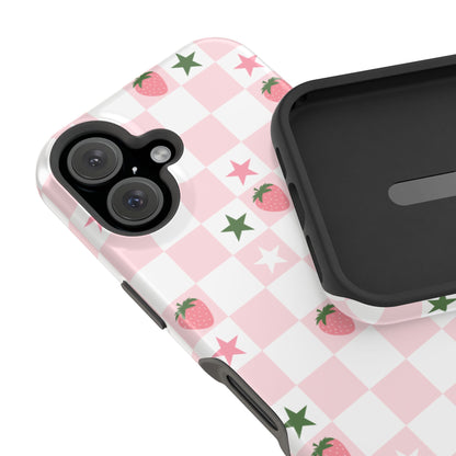 Strawberry Check iPhone Case