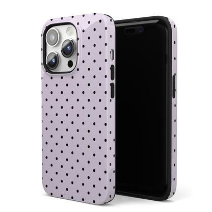Lilac Mini Polka Dots iPhone Case