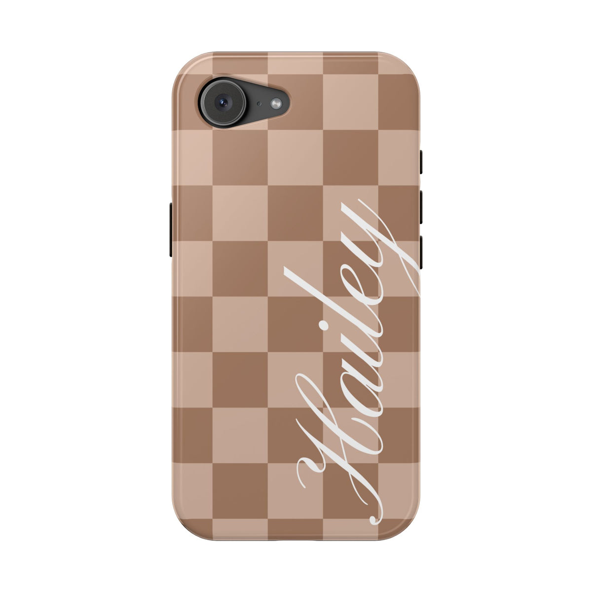 Custom Toffee Checkered iPhone Case