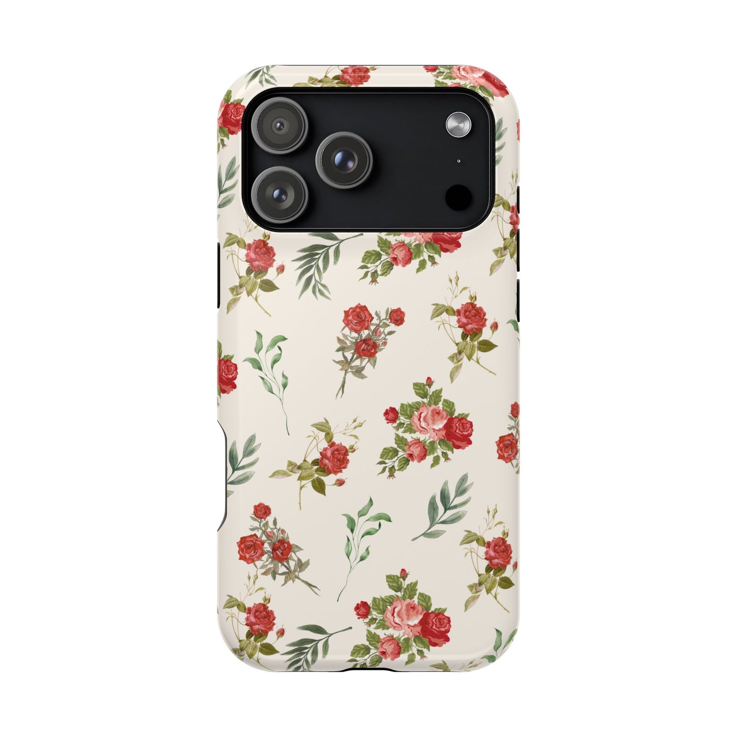 Red Vintage Roses iPhone Case