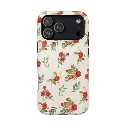 Red Vintage Roses iPhone Case