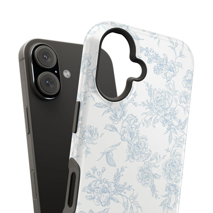 French Blue Toile iPhone Case