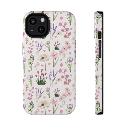 Vintage Purple Floral iPhone Case