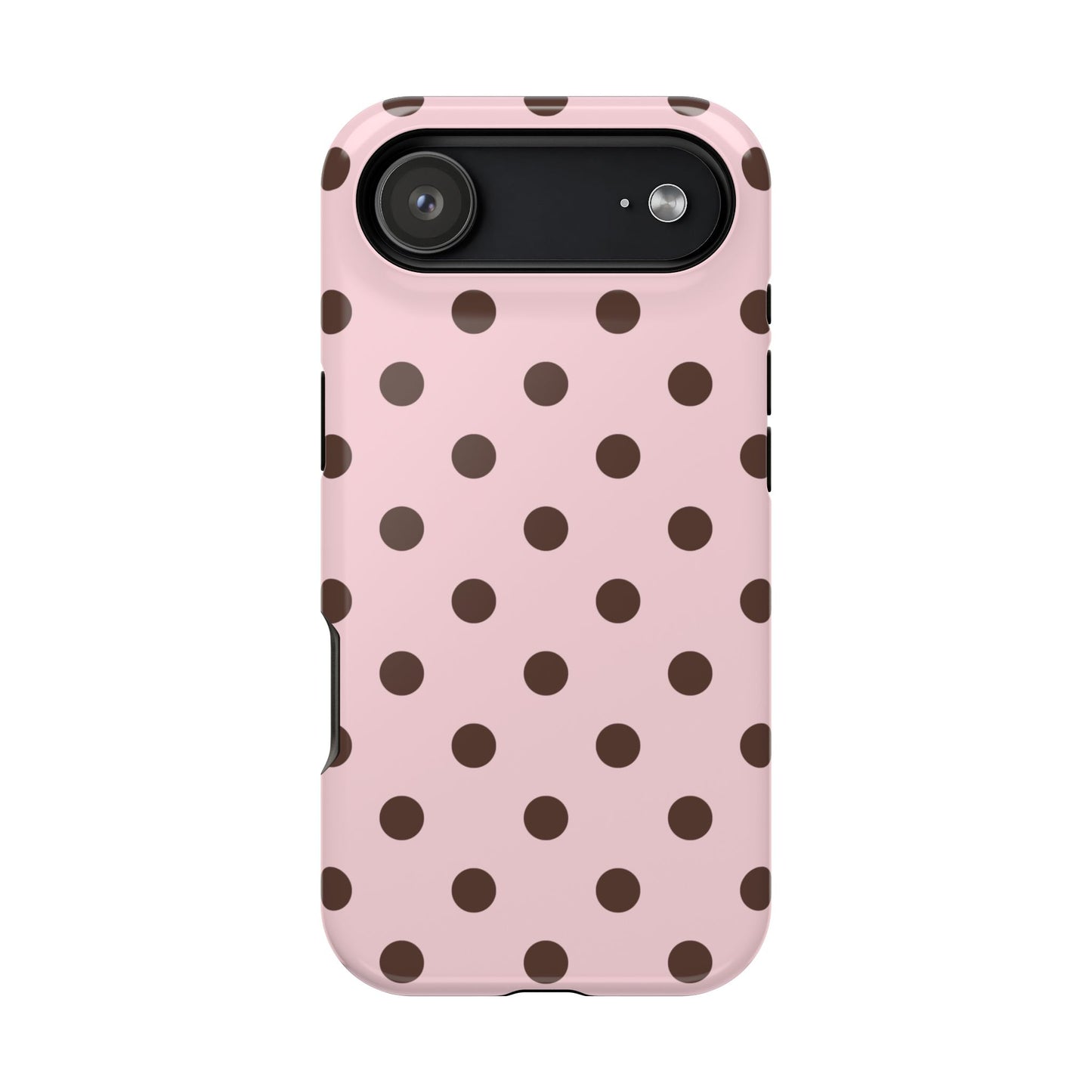 Strawberry Mocha Polka Dots iPhone Case