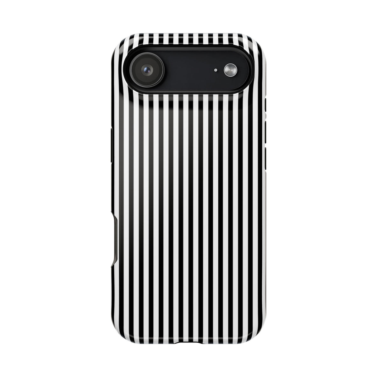 Black Pinstripes iPhone Case