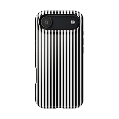Black Pinstripes iPhone Case