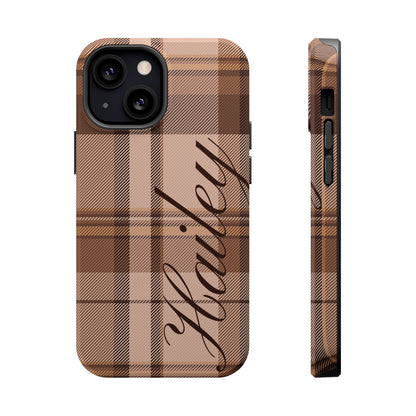 Custom Toffee Plaid iPhone Case