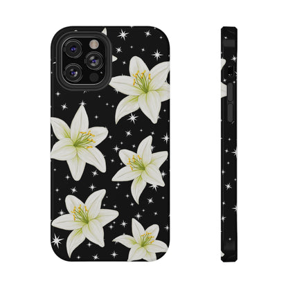 Tiger Lilies & Stars iPhone Case