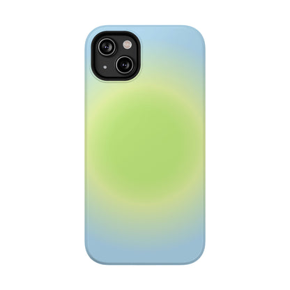 Green & Blue Aura iPhone Case