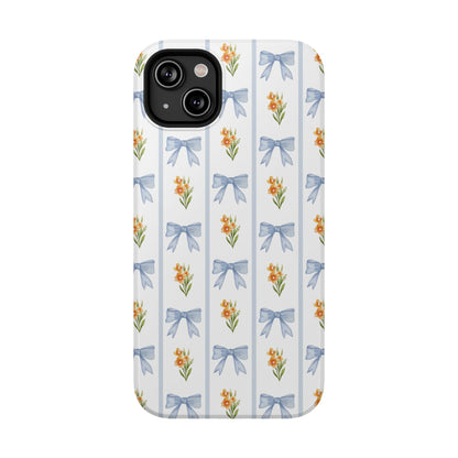 Blue Bows iPhone Case