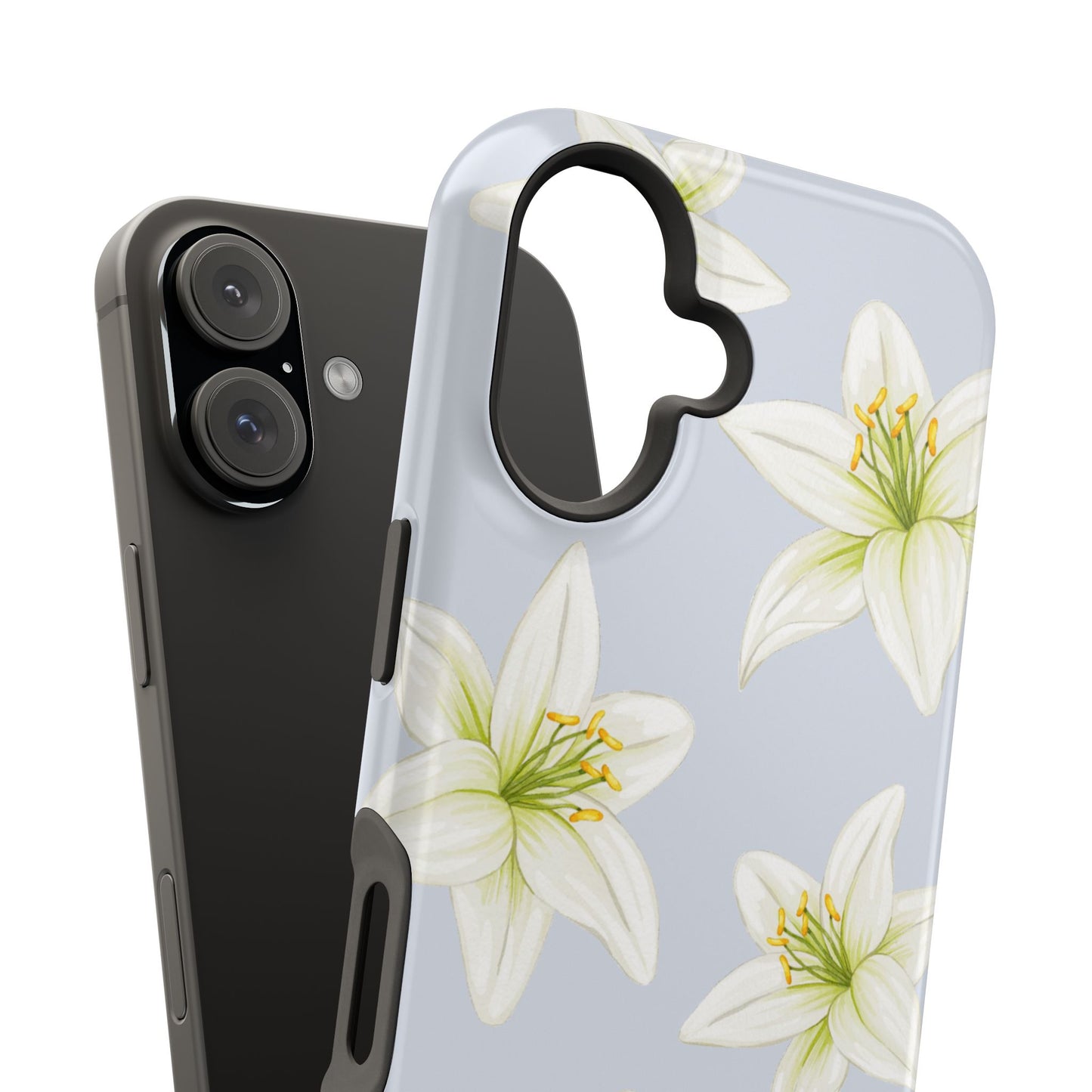 Blue Tiger Lily iPhone Case
