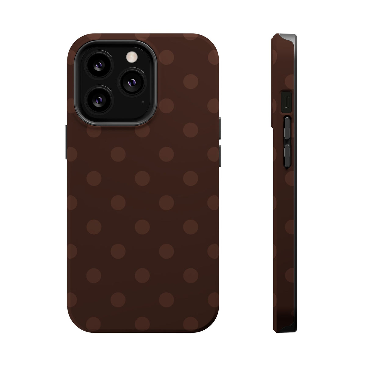 Mocha Polka Dots iPhone Case