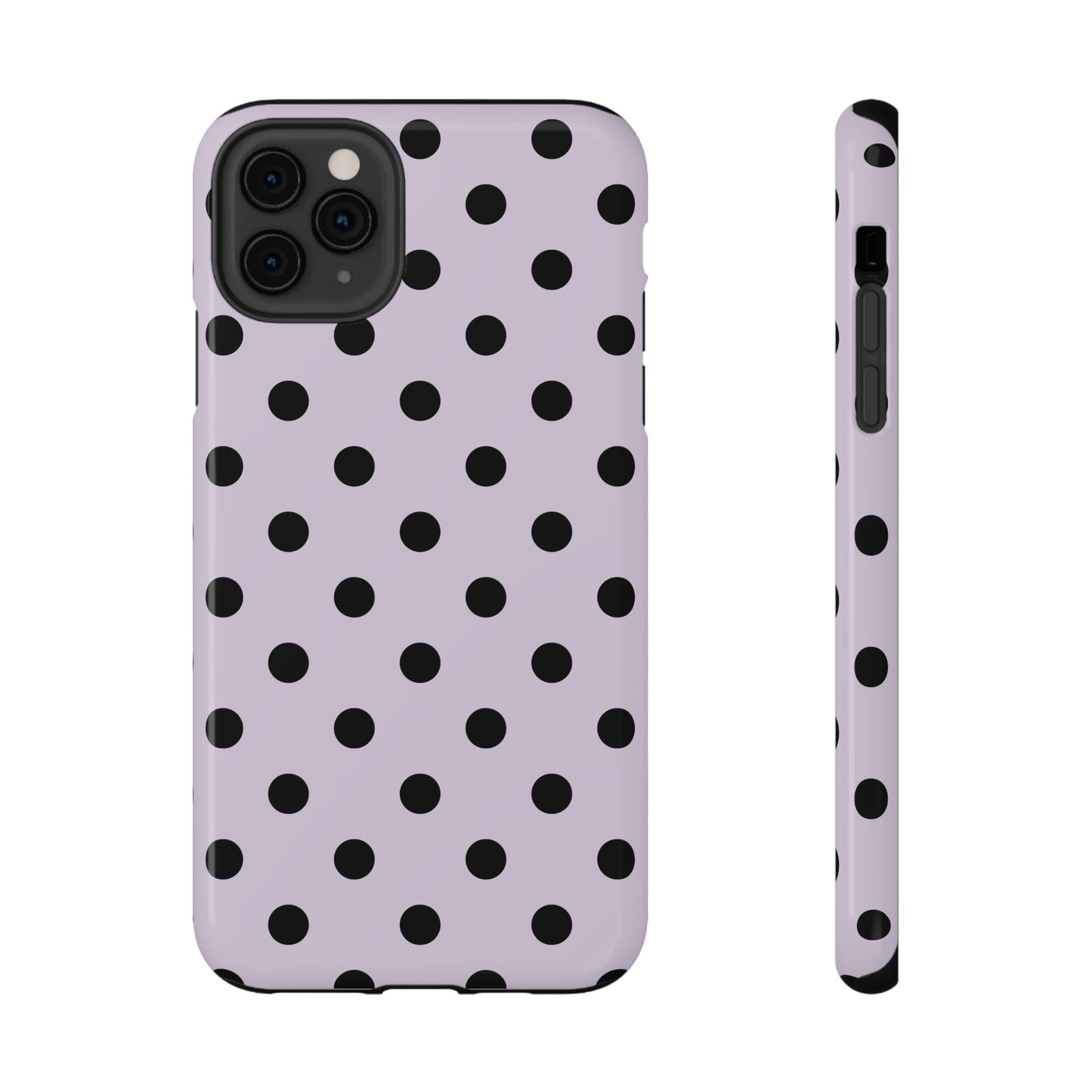 Lilac Polka Dots iPhone Case