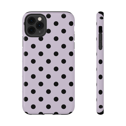 Lilac Polka Dots iPhone Case