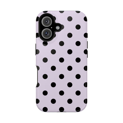 Lilac Polka Dots iPhone Case