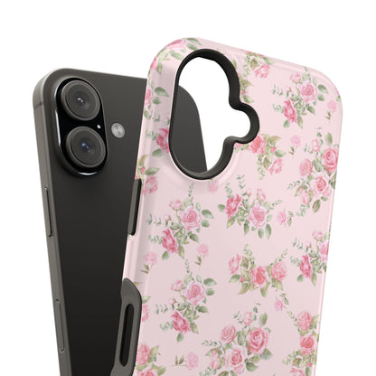 Pink Vintage Roses iPhone Case